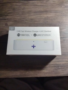Caricabatteria wireless veloce 15w + sterilizzatore UVC modello X-7 - Foto 1 di 2