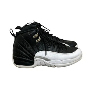 Nike Air Jordan 12 Retro GS Playoffs jeunesse taille 7 ans 2021 noir blanc 153265-006 - Photo 1 sur 8