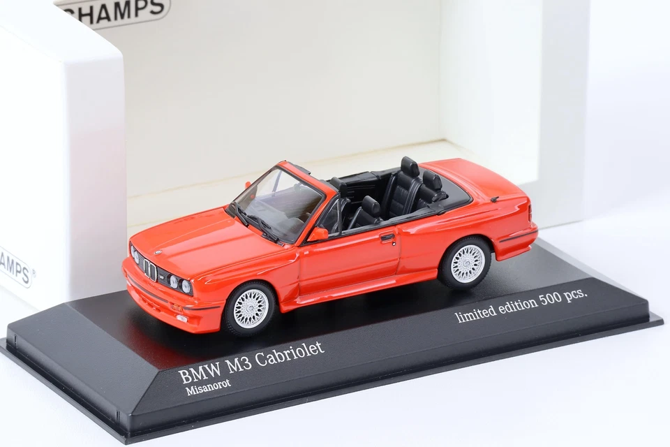 BMW M3 E30 1988 Cabriolet Red Minichamps 943020333 1/43 Series 3
