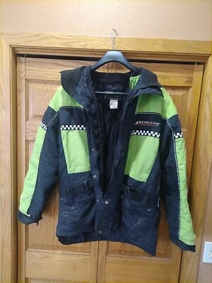 Chaqueta de Carreras ARCTIC CAT de Colección Cremallera a Cuadros Talla L Moto de Nieve con Forro Foto 1 de 4