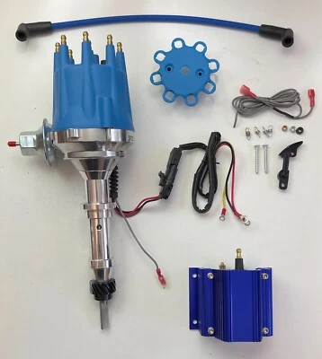 INTERNATIONAL HARVESTER BLUE HEI Distributor 1965-80 266 304 345 392 + 50K COIL - Image 1 of 4