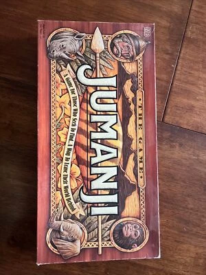 JUMANJI  Milton Bradley Board Game 100% Complete MB Rare VTG 1995 - Age 8 And Up - Image 1 of 4