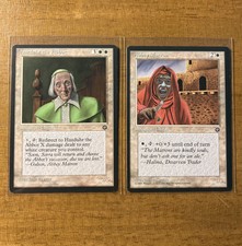Magic The Gathering ✨HAZDUHR THE ABBOT / ABBEY MATRON ✨Homelands NM/M 1995 MTG