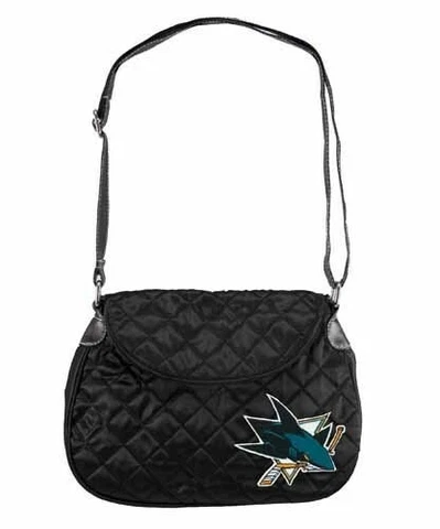NHL San Jose Sharks  Hockey Littlearth Sport Noir Quilted Saddlebag Purse Bag Cover