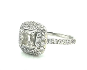 Magnifique bague or 18 carats -Solitaire diamant radiant 0,70 carat (H/I1) 3,83g - Foto 1 di 6