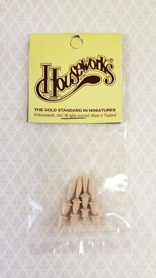 Acabamentos para casa de bonecas ornamento arquitetônico madeira x4 peças escala 1:12 7/8" HW12037 - Imagem 1 de 2