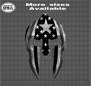 Correctional Officer Thin Silver Line Spartan Helmet Vinyl Decal Sticker  - Picture 1 of 1
