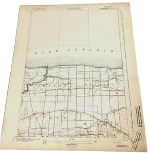 Kendall, New York Map 1897 Ed. Reprinted 1938 Topographical Not a Modern Copy, - Picture 1 of 5