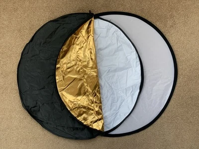 60cm 5-in-1 Photography Reflector – Collapsible Light Diffuser Studio Kit + Bag - Image 1 of 4