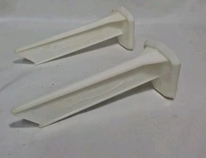 Set of 2 Vintage Tupperware Lid Keeper Wall/Door Mount #490, White - Picture 1 of 5