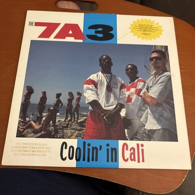 The 7A3 - Coolin' In Cali Vinyl LP Promo, 1988, Geffen Hip Hop, Hype W/ Band BIO - Image 1 of 4