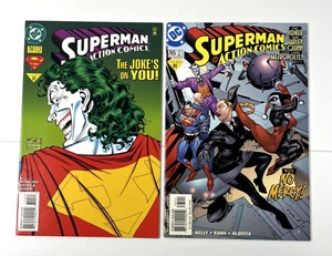 Action Comics Superman #714 y #765 (cubiertas de Joker y Harley Quinn) DC Lote-2 - Imagen 1 de 5