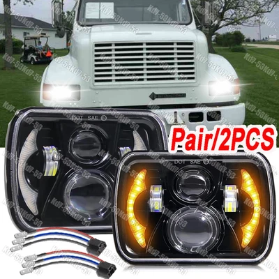 FOR International Harvester 9900 9200 9400i 4700 4800 5x7 inch LED Headlight A+ - Image 1 of 4
