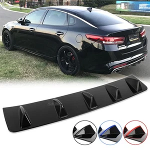 Difusor de labios de parachoques trasero para coche KIA Forte Optima tiburón 5 aletas alerón divisor - Imagen 1 de 22