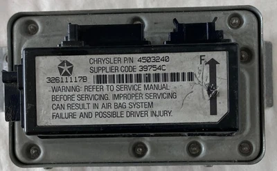 Módulo de control 92-95 Chrysler 4503240 SRS Dodge Spirit Plymouth Acclaim envío OEM Foto 1 de 4
