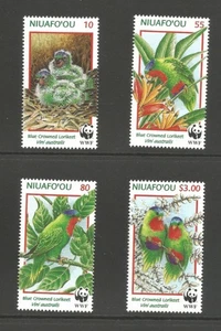Tonga Niuafo'ou 1998 WWF Bird / Parrot, MNH set. SG270-73 - Picture 1 of 1