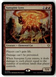 MTG - Sunspine Lynx 155 Foil NM Bloomburrow - Picture 1 of 2