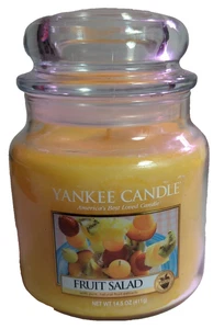 YANKEE CANDLE FRUIT SALAD Medium CANDLE JAR 14,5 Oz White Label NEU! - Bild 1 von 6