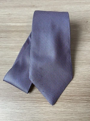 Corbata de diseñador David Donahue diseño azul/multicolor 100 % seda hecha a mano Foto 1 de 4