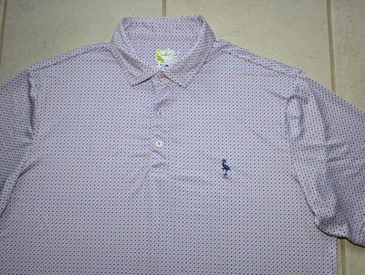 TailorByrd Men's XL Golf Polo Shirt Multicolor Geometric Short Sleeve Stretch - Image 1 of 4