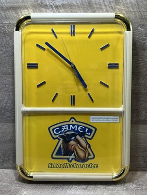 Reloj de Pared Joe Camel Personaje Suave Vintage Años 80 Hombre Cueva 14"x20” - ¡Funciona EXCELENTE! Foto 1 de 4