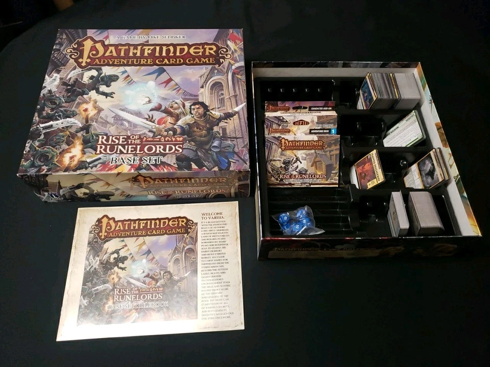 Juego de Cartas Pathfinder Adventure: Rise of the Runelords Base Set - Paizo COMPLETO Foto 1 de 1