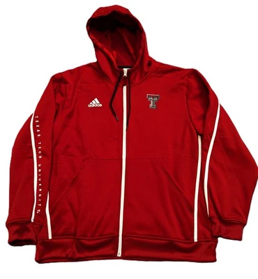 Adidas Texas Tech Raiders 2024 Sideline Travel AEROREADY Sudadera con Capucha Cremallera Completa Para Hombres XL Foto 1 de 4