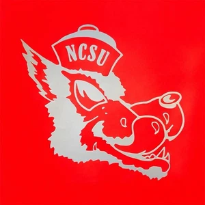 NC State WolfPack White Vinyl Car Window Laptop Decal Bumper Sticker New - Picture 1 of 2