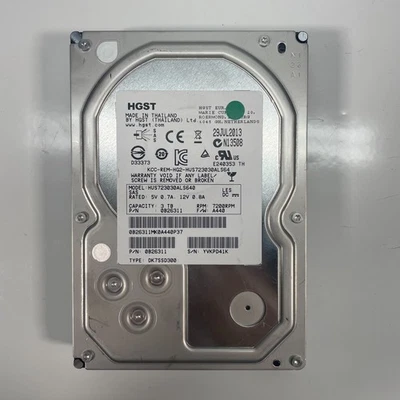HGST Ultrastar 3TB 3.5" SAS HDD | HUS723030ALS640 | 7200 RPM | Lote de 65 Foto 1 de 3