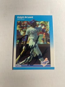 Los Angeles Dodgers RALPH BRYANT Signed Card