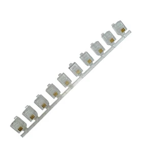 RJ11 Modular Connectors for Telephone and Networking Applications, 10 Strip - Picture 1 of 5