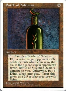 Bottle of Suleiman [4th Edition] MTG Never Played NP Rare 1995 - Picture 1 of 2