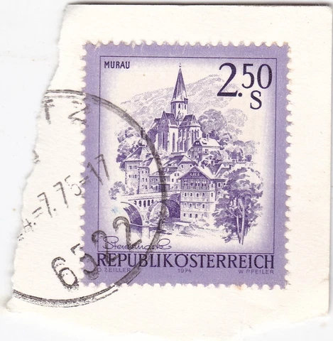 Prutz cancel Austria 1975 on Murau 2.5s VGC Cover