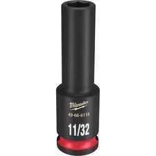 Milwaukee Tool 49-66-6118 3/8" Drive Deep Impact Socket 11/32 In Size, 6 Deep