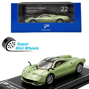 PosterCars 1:64 Pagani Huayra Codalunga (Green) Hypercar League Collection #22 - Picture 1 of 6