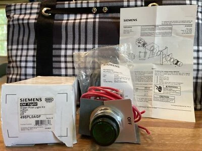 NOVO KIT DE LUZ VERDE SIEMENS 49SPLOAGF COM CONTATO AUXILIAR 120 V DESLIGADO (26/06/21) - Imagem 1 de 4