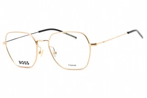 HUGO BOSS 1534 RHL Eyeglasses Gold Black Frame 53mm - Picture 1 of 4