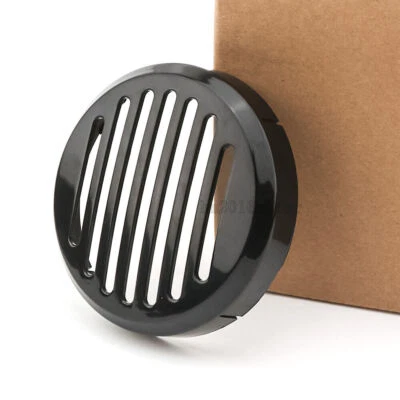 BLACK Slotted Grill Horn Cover for Honda Shadow VT / VLX 600 Deluxe 1988-2007 - Imagem 1 de 4