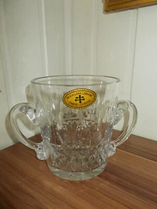 SUPER seau à champagne CRISTALLERIE DE LORRAINE cristal taillé h:13 cm 1kg200 CG - Picture 1 of 9