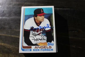 KEN FORSCH  CALIFORNIA ANGELS AUTOGRAPHED CARD - Picture 1 of 1
