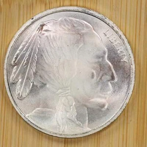 Generic Buffalo Indian Head 1 oz Silver Round .9999 Fine - Picture 1 of 3