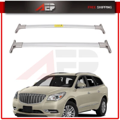 Roof Rack Cross Bar Set For 2009-2016 Buick Enclave Luggage Cargo Carrier Silver - Image 1 of 4