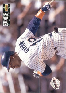 1994 Collector's Choice San Diego Padres Baseball Card #344 Tony Gwynn TC