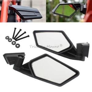 Black Reaview Side Mirrors For Can-Am Maverick X3 Max R 4x4 XRS Turbo DPS 17-24 - Foto 1 di 13