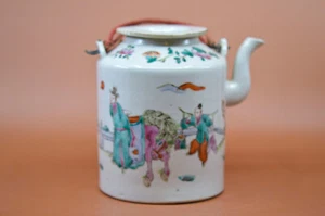 Antique, Chinese,porcelain teapot, 5.5 inches tall - Picture 1 of 13