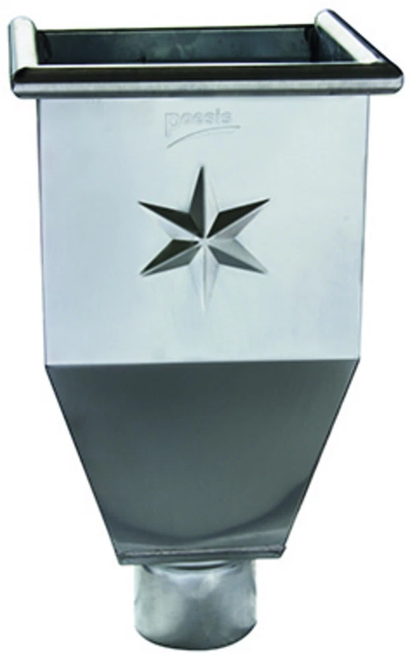 Titanium zinc water collector 100 mm DN100Poesis rain box gutter boiler  - Image 1 of 2