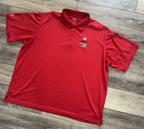 M&M Racing NASCAR RED Polo Shirt Kyle Busch Spokescandies Mens Size XXL Cover