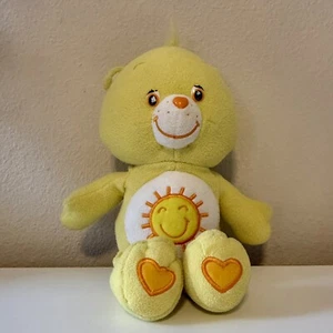 Funshine Sunshine Yellow Bear Care Bears 12" 2005 Stuffed Animal Plush Toy - Picture 1 of 9