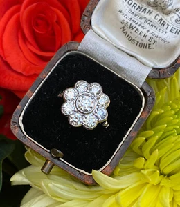 Diamond Daisy Cluster Ring 2.20ct Platinum - Picture 1 of 8