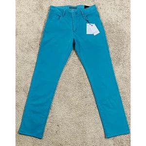 NEU - Robert Graham Damenhose "The Perfect Fit" SEATON Style TEAL Größe 31  - Bild 1 von 9